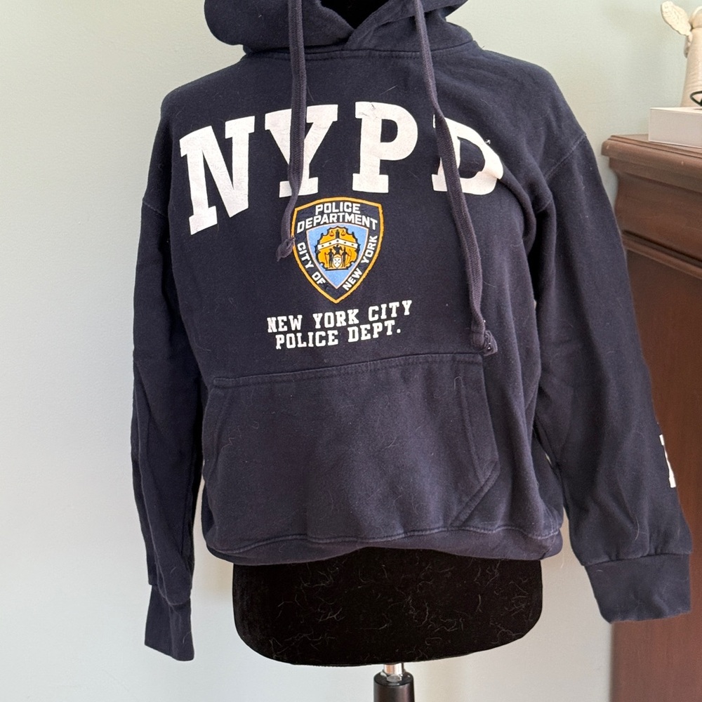 NYPD New York City Police Dept. Navy Hoodie Sweatshirt